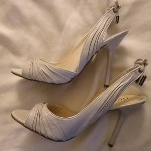 Beige Open toe Guess heels